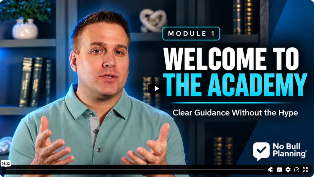 Michael Jenkins teaching the first No Bull Planning Academy lesson